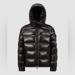 MONCLER MAYA SHORT DOWN JACKET black in size 1
